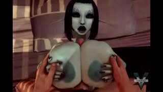 Titty fuck Soria y el Semen en Su Boca