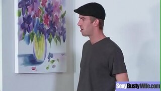 (Mia Лелани) Gorąca żona z dużymi okrągłymi cyckami lubi seks klip-19