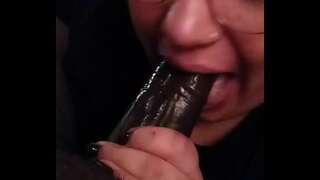 Nerdy मंगेतर deepthroats